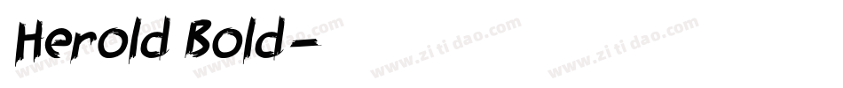 Herold Bold字体转换
